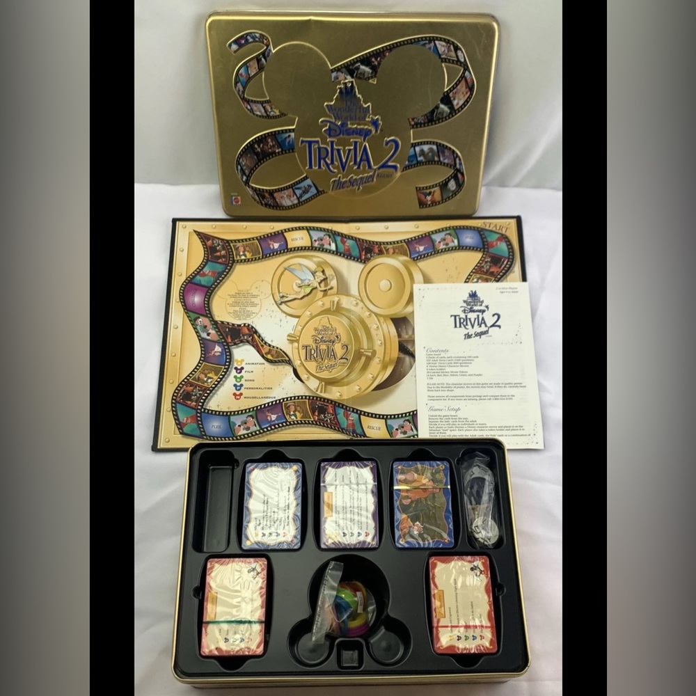 Sealed The Wonderful World of Disney Trivia 2: The Sequel Game by Mattel - Picture 5 of 7